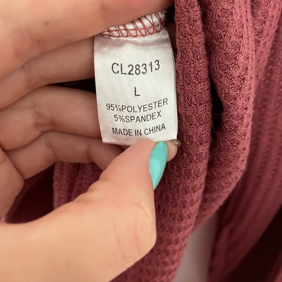 Pink lily cow neck sweater - Picture 3 of 3